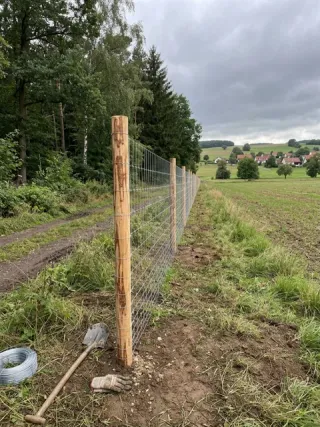 Wildzaun in Backnang - fachgerechte Ausführung vor Ort